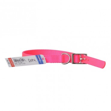 Coastal Pet Single Nylon Collar - Neon Pink - 14 Long x 5 8 Wide