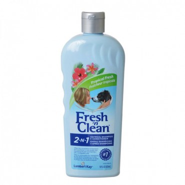 Fresh 'n Clean 2-in-1 Oatmeal and Baking Soda Conditioning Shampoo - Tropical Scent - 15 oz - 2 Pieces