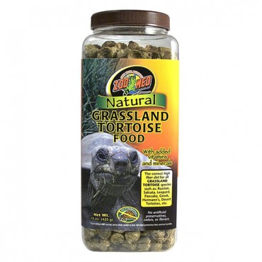 Zoo Med Natural Grassland Tortoise Food - 15 oz - 2 Pieces