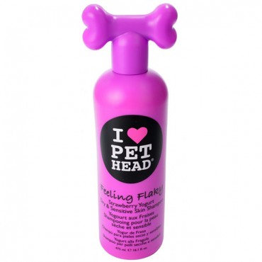 Pet Head Feeling Flaky Dry and Sensitive Skin Shampoo - Strawberry Yogurt - 16.1 oz - 2 Pieces