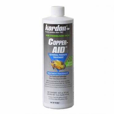 Kordon Copper Aid External Parasite Treatment - 16 oz - Treats 400 Gallons