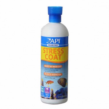 API Stress Coat Marine Fish and Tap Water Conditioner - 16 oz - Treats 948 Gallons