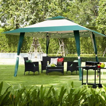 Outdoor Folding Gazebo Canopy Shelter Awning Tent Patio
