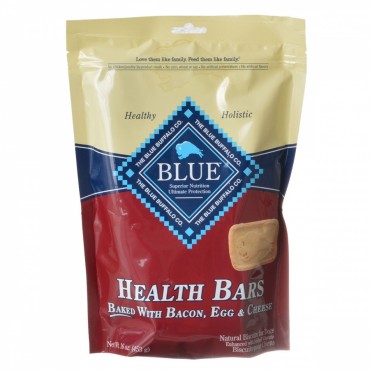 Blue Buffalo Health Bars Dog Biscuits - Baked with Bacon, Egg and Cheese - 16 oz