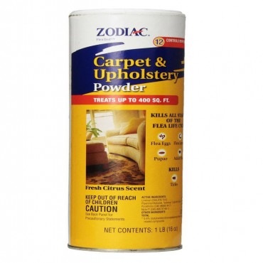 Zodiac Flea Control Carpet and Upholstery Powder - 16 oz
