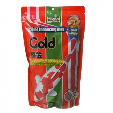 Hikari Gold Color Enhancing Koi Food - Large Pellet - 17 oz