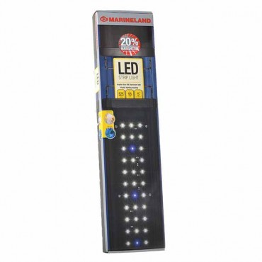 Marin eland Adjustable Single Bright LED Lighting System - 18 in. Fixture - Fits 18 in. - 24 in. Tanks - 300 Lumens - 51 White/3 Blue LED's