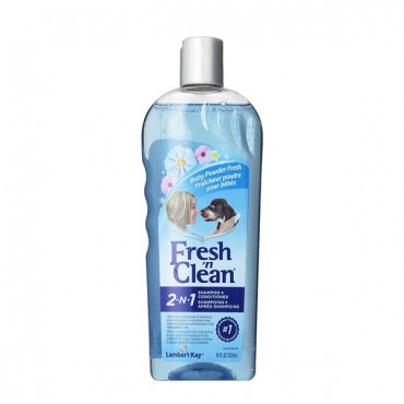 Fresh 'n Clean Skin and Coat Formula Shampoo - Baby Powder Scent - 18 oz - 2 Pieces