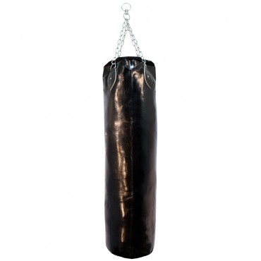 High Quality Heavy Duty Black Vinyl Leather Punching Bag With Chains
