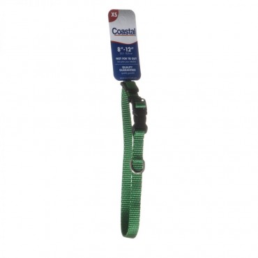 Tuff Collar Nylon Adjustable Collar - Hunter Green - 8 - 12 Long x 3 8 Wide