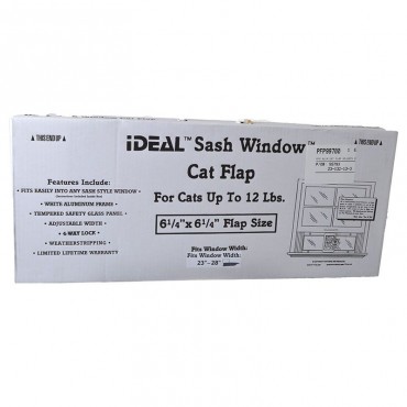 Perfect Pet Aluminum Sash Window Cat Door - 23 - 28 High