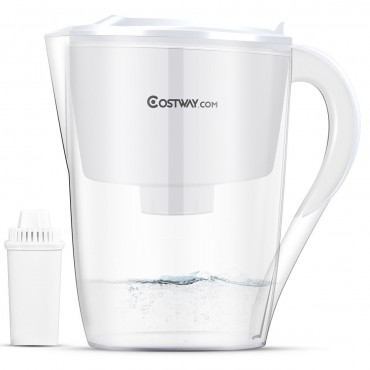 Water Pitcher Filter 10 - Cup Capacity BPA Free With 1 Portable Filter