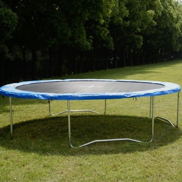 Blue Safety Round Spring Pad Replacement Cover For 14 Ft. Trampoline