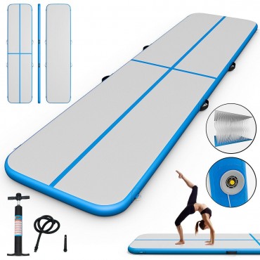 3 Ft. Inflatable Gymnastics Mat Air Track Floor Mat With Pump