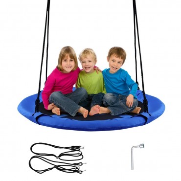 40 In. Flying Saucer Tree Swing Indoor Outdoor Play Set