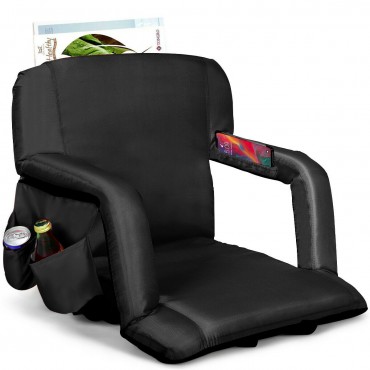 Stadium Seat Portable Chair With Backs And Padded Cushion