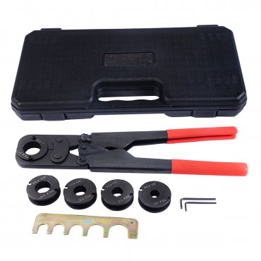 5 In 1 Pex Crimper Kit Copper Ring Crimping Plumbing Tool 3/8 In. 1/2 In. 5/8 In. 3/4 In. 1 In.