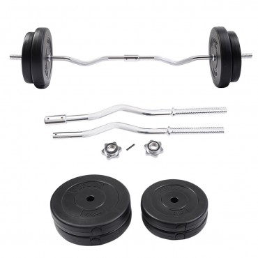64 lbs Lifting Exercise Barbell Dumbbell Set