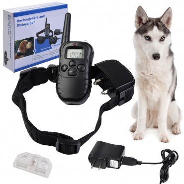 Rechargeable Shock Remote LCD Pet Training Collar