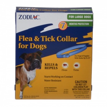 Zodiac Flea and Tick Collar for Large Dogs - 1 Collar - 7 Month Protection - 2 Pieces
