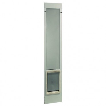 Ideal Pet Fast Fit Pet Patio Door Extra Large White Frame 93 Three Quarters To 96 A Half Inches