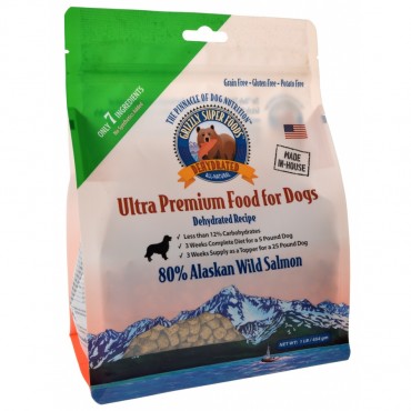 Grizzly Super Foods Dehydrated Alaskan Wild Salmon for Dogs - 1 lb