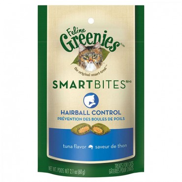 Greenies Smart Bites Hairball Control Tuna Flavor Cat Treats - 2.1 oz - 4 Pieces