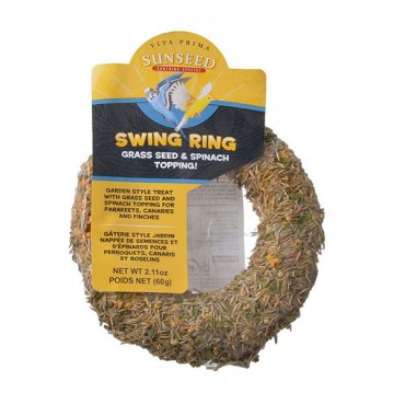Vitakraft Vita Prima Sun Seed Swing Ring - Parakeet, Canary and Finch - 2.1 oz - 2 Pieces