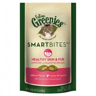 Greenish Smart Bites Healthy Skin and Fur Tuna Flavor Cat Treats - 2.1 oz - 4 Pieces