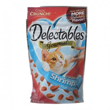 Hartz Delectable Gourmet Cat Treats - Grilled Shrimp Flavor - 2.1 oz - 10 Pieces