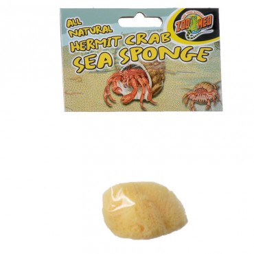 Zoo Med All Natural Hermit Crab Sea Sponge - 2.5 in. Diameter - 5 Pieces
