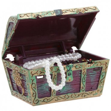 Penn Plax Action Aerating Mini Treasure Chest - 2.5 in. Long x 2 in. High