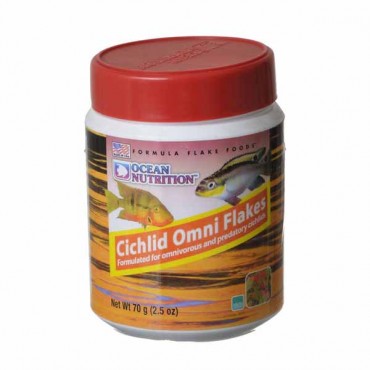 Ocean Nutrition Cichlid Omni Flakes - 2.5 oz - 2 Pieces