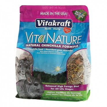 VitaKraft VitaNature Chinchilla Food - Natural Chinchilla Formula - 2.75 lbs