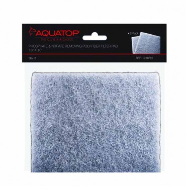 Aqua top Phosphate and Nitrate Removing Poly - Fiber Filter Pad - 2 Count
