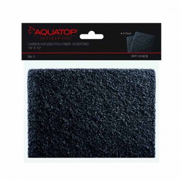 Aqua top Carbon Infused Poly-Fiber Filter Pad - 2 Count