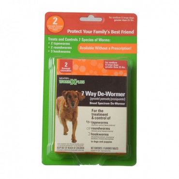 Sentry Worm X Plus - Large Dogs - 2 Count