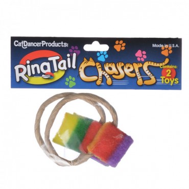 Cat Dancer Ring tail Chaser Cat Toy - 2 Count - 5 Pieces