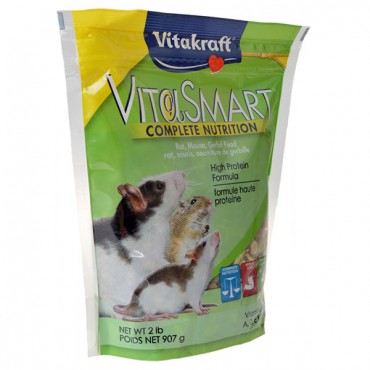 Vitakraft VitaSmart Complete Nutrition Rat, Mouse and Gerbil Food - 2 lbs