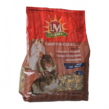 LM Animal Farms Hamster and Gerbil Diet - 2 lbs - 2 Pieces