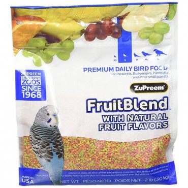 ZuPreem Fruit Blend Premium Daily Bird Food - Small Birds - 2 lbs