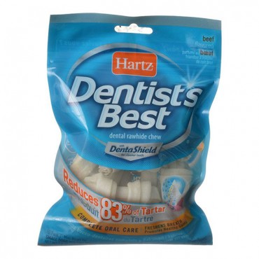 Hartz Dentist's Best Bones with DentaShield - 2 in. Long - 10 Pack - 4 Pieces
