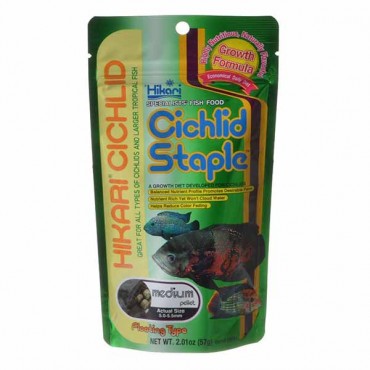 Hikari Cichlid Staple Food - Medium Pellet - 2 oz - 5 Pieces