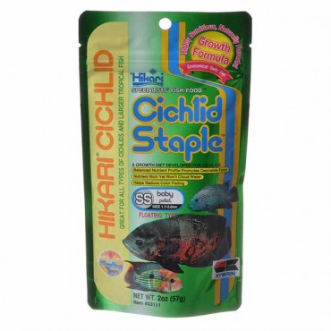 Hikari Cichlid Staple Food - Baby Pellet - 2 oz - 4 Pieces