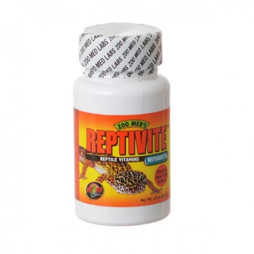 Zoo Med Reptivite Reptile Vitamins without D 3 - 2 oz - 2 Pieces