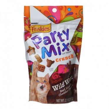 Friskiest Party Mix Wild West Crunchy Cat Treats - 2 oz - 5 Pieces