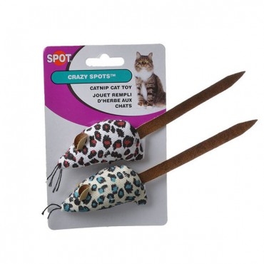 Spot Crazy Spots Mice with Catnip - 2 Pack - 5 Pieces