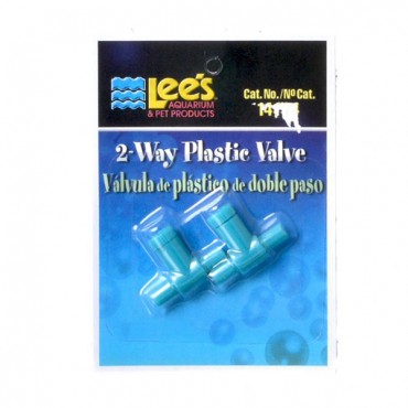 Lees 2 Way Plastic Valve - 2 Pack - 5 Pieces