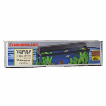 Marin eland Fluorescent Perfect-A-Strip Light - Black - 20 in. Fixture with 18 in. Long Bulb - 10 Gallons