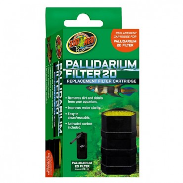 Zoo Med Paludarium Replacement Filter Cartridge - 20 Gallons - 2 Pieces